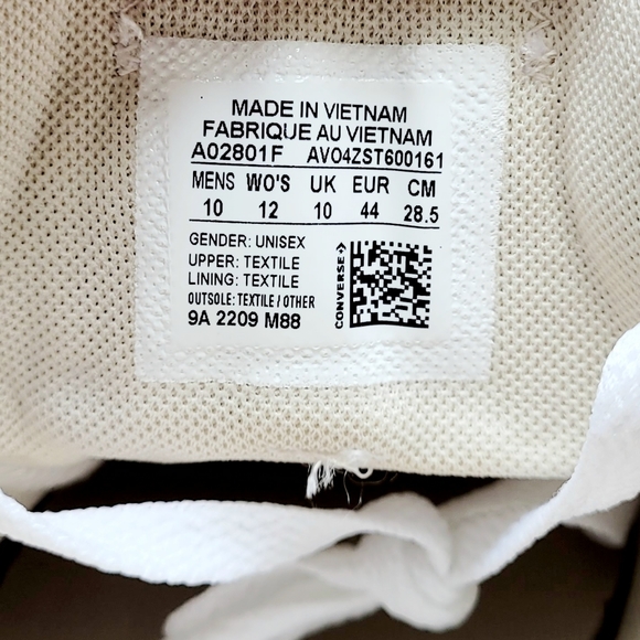 Converse CTAS Ox Burnt Honey White Black Men's 10 - Picture 6 of 6